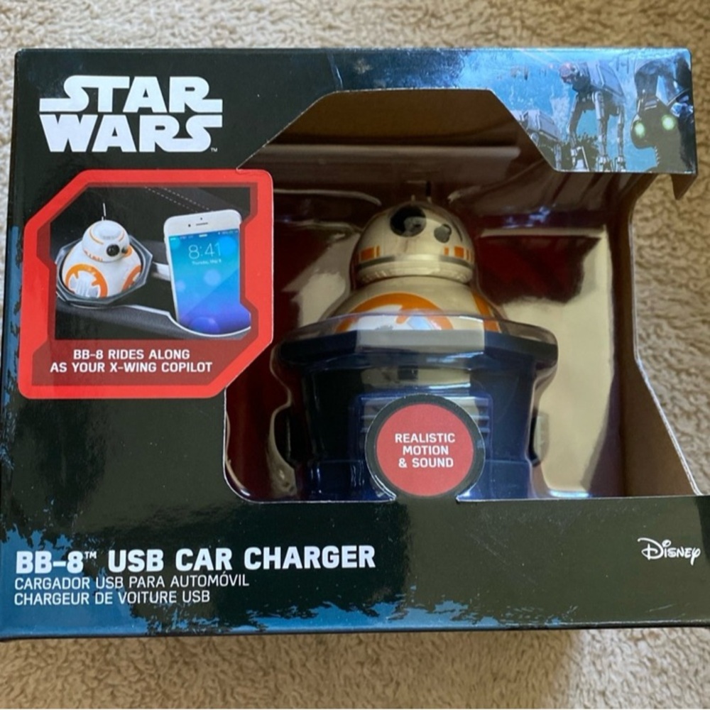 Star Wars BB-8 USB Car Charger - NIB